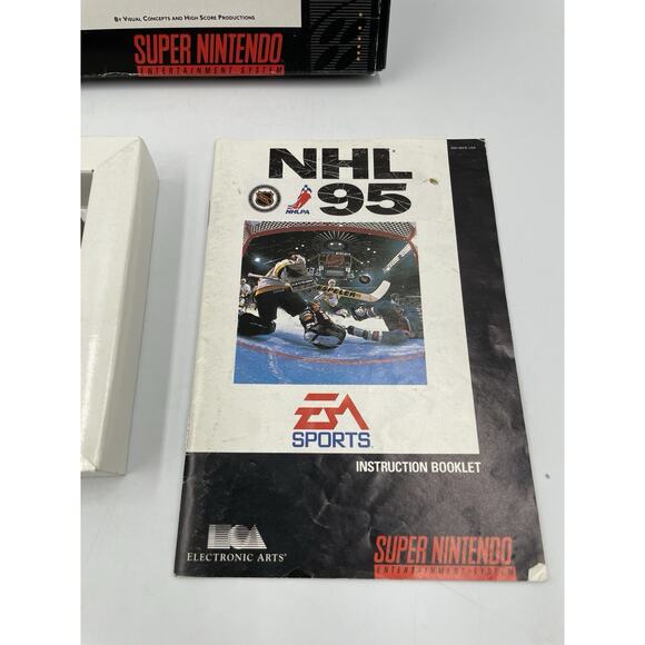NHL 95 - Super Nintendo SNES - Complete - TESTED - Authentic - Picture 5 of 10